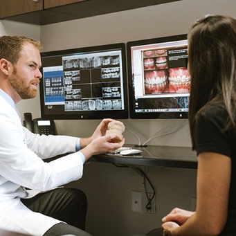 Dr. Tubo during a consultation